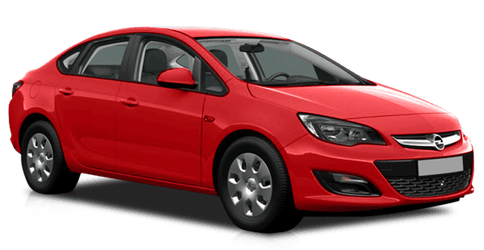 Opel Astra Седан Красный лак